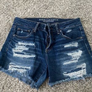 AE midi denim shorts